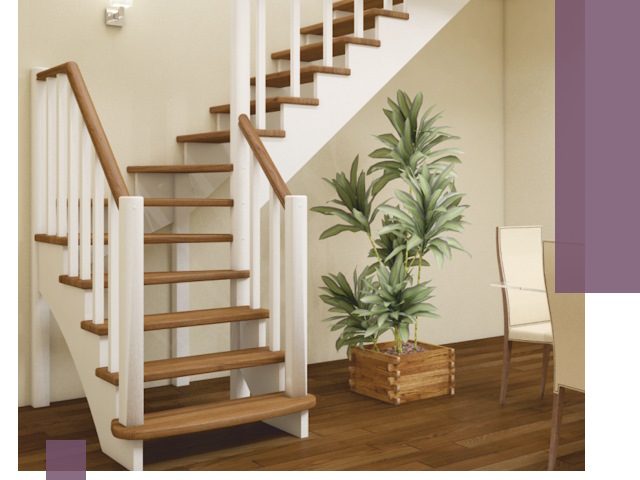 Г-образные лестницы под ключ в Энгельсе — изготовление и монтаж