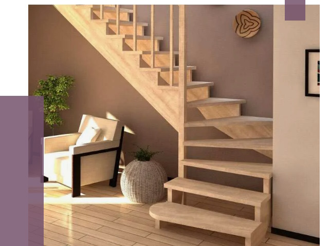 Изготовление Г-образных лестниц в Энгельсе от 19719 руб. 