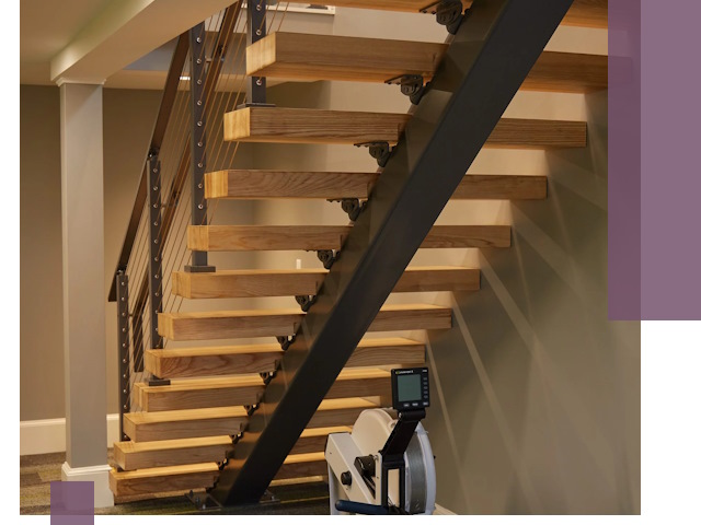 Лестницы на монокосоурах под ключ в Энгельсе - изготовление и монтаж