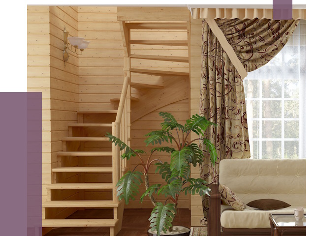 Лестницы для дачи в Энгельсе от 79143 руб.  | ПРОЛЁТ-Энг