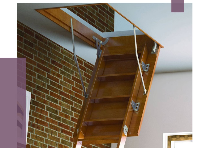 Установка чердачной лестницы в Энгельсе от 8154 руб. | ПРОЛЁТ-Энг