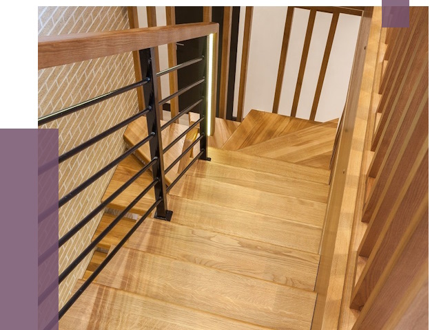 Лестницы из ясеня в Энгельсе под ключ от 10446 руб. 