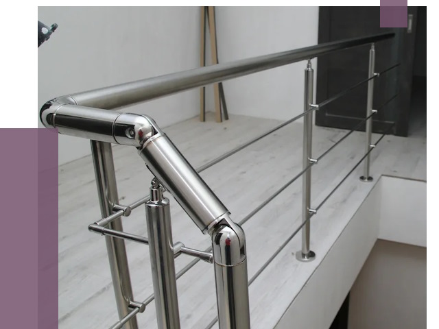 Перила из нержавеющей стали в Энгельсе от 9380 руб. под ключ | ПРОЛЁТ-Энг