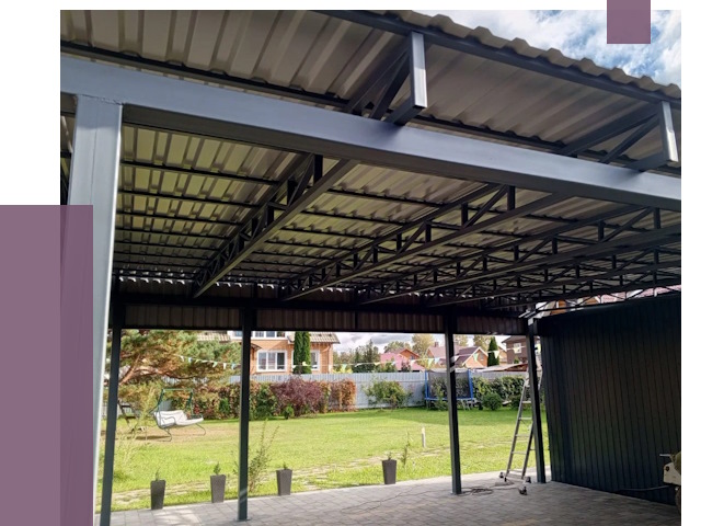 Монтаж навесов в Энгельсе от 7674 руб. — установка навеса | ПРОЛЁТ-Энг