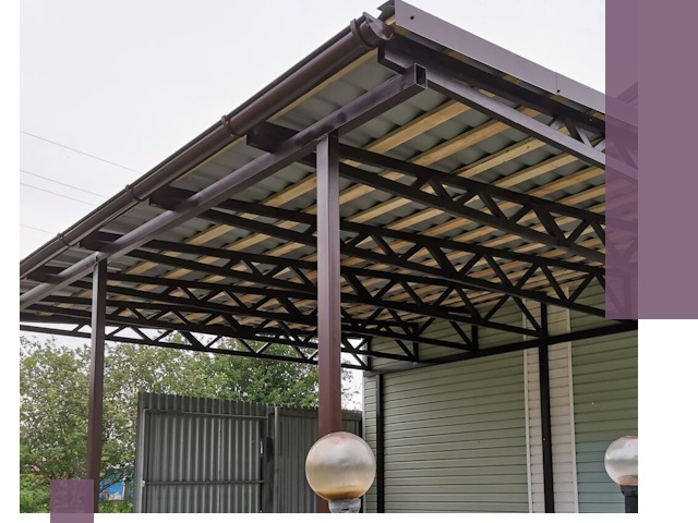 Навесы под ключ в Энгельсе: изготовление, монтаж и гарантия