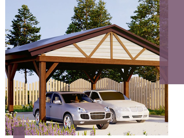 Навесы для автомобиля в Энгельсе — изготовление и монтаж