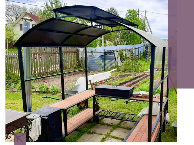 Навесы для барбекю в Энгельсе: изготовление, монтаж и демонтаж