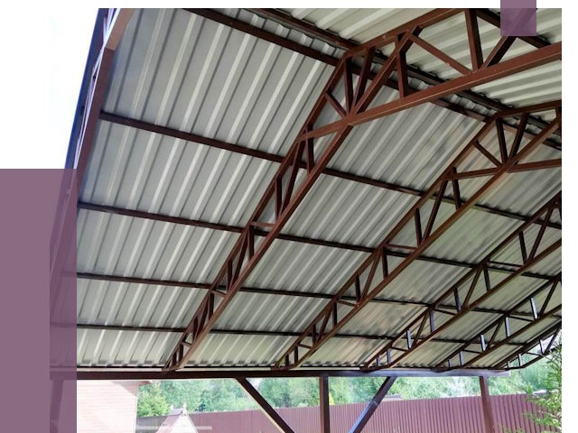 Навесы из профнастила в Энгельсе от 7674 руб. | ПРОЛЁТ-Энг