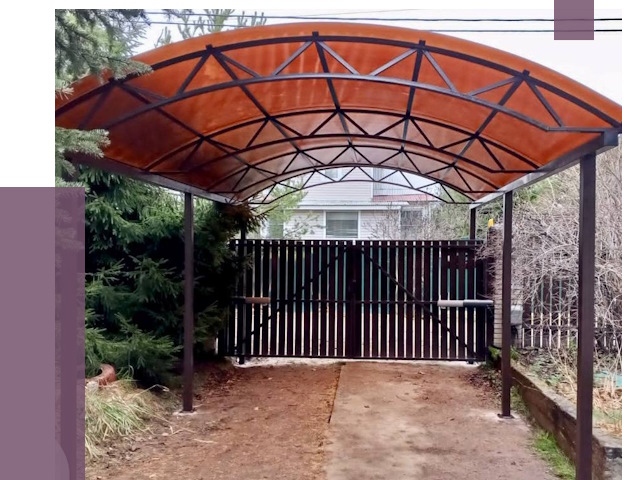 Арочные навесы в Энгельсе от 13270 руб. — изготовление и монтаж | ПРОЛЁТ-Энг