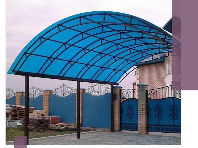 Арочные навесы под ключ в Энгельсе — изготовление и монтаж