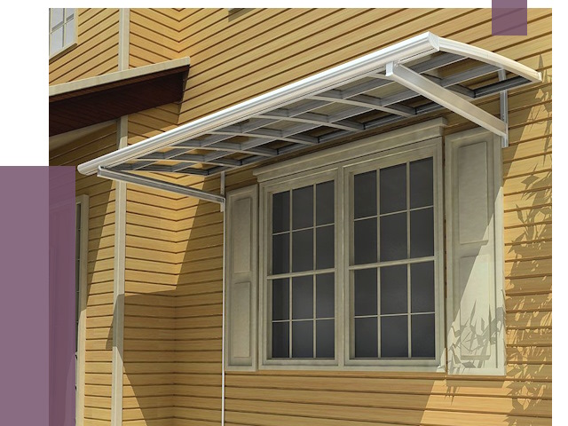 Козырьки над окнами в Энгельсе от 7941 руб. — монтаж, покупки | ПРОЛЁТ-Энг