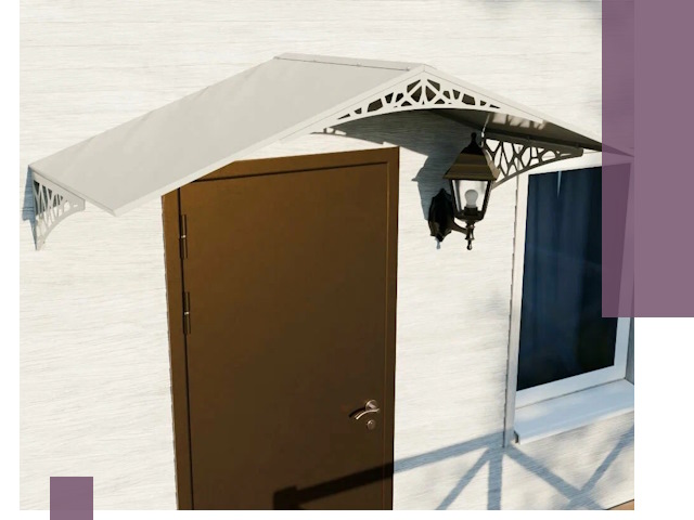 Металлические козырьки на входы и террасы в Энгельсе