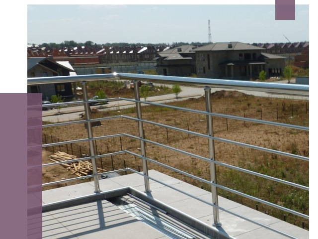 Парапеты из нержавеющей стали в Энгельсе от 8314 руб. за м² | ПРОЛЁТ-Энг