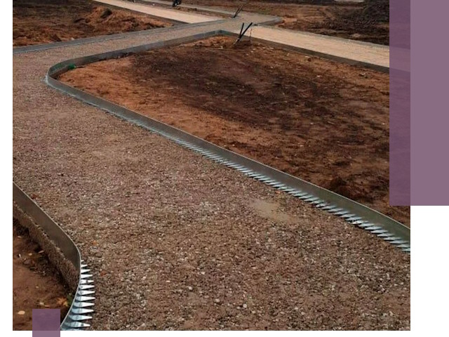 Металлические бордюры под ключ в Энгельсе — изготовление и монтаж