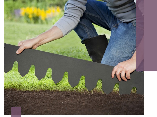 Металлические бордюры для газона в Энгельсе — изготовление и монтаж