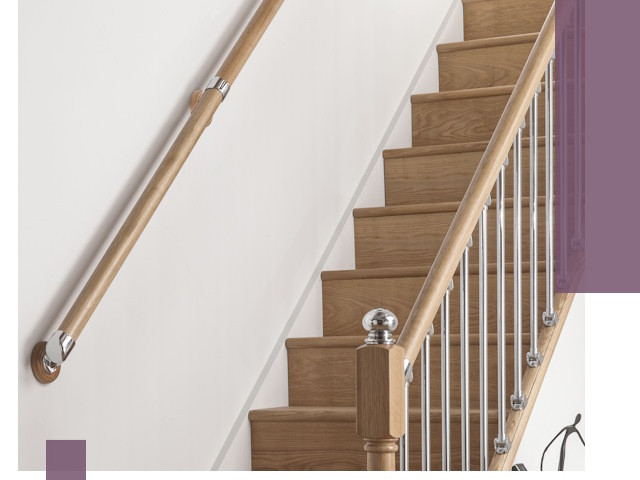 Пристенные поручни из стали и нержавейки под монтаж в Энгельсе